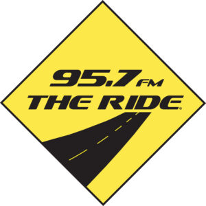 95.7 The Ride logo